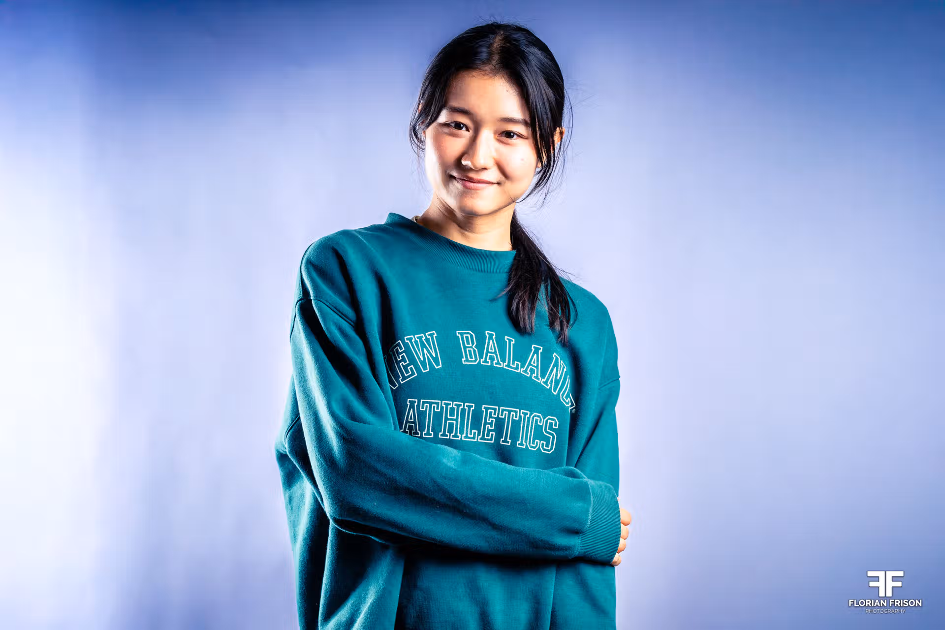 Portrait studio Yumi Tanaka athlète olympique japonaise 100m haies photographe Mallemort - Chambéry - Miramas