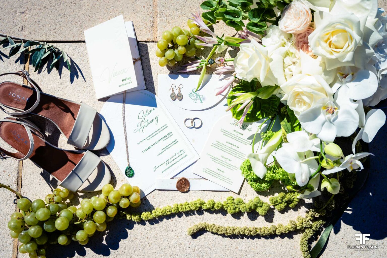 Flatlay Mariage lors du Workshop de All About Tomorrow.